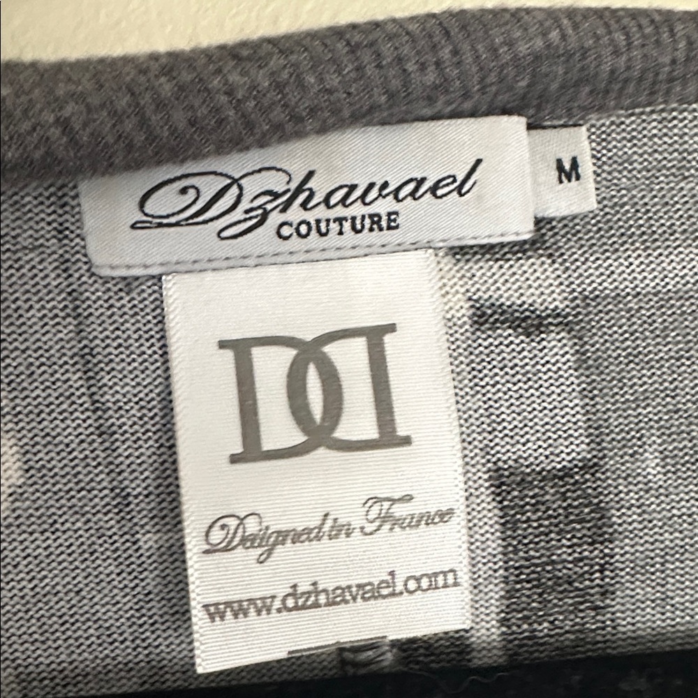 Chic Gray Patterned Long Sleeve Cardigan - Picture 2 of 4